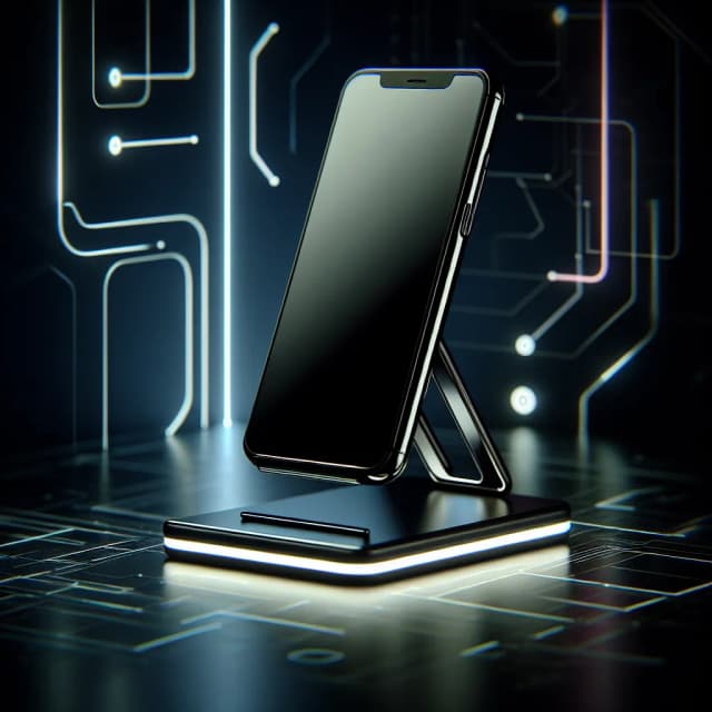 Image of LED-Illuminated Phone Stand