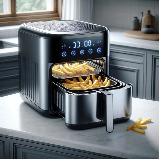 Image of New Compact Countertop Oven and Air Fryer Combo