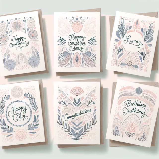 Image of Handmade Greeting Card Set