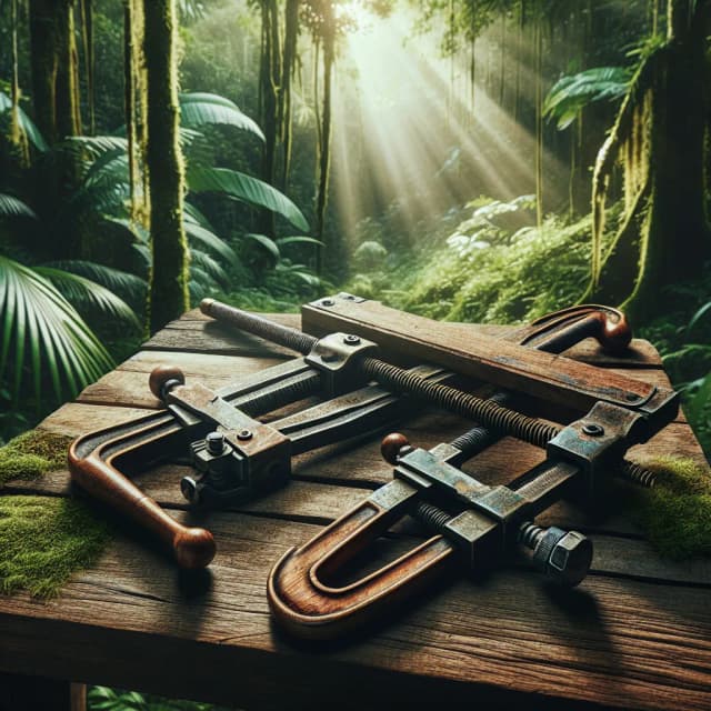 Image of Rustic Woodworking Clamps