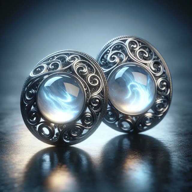 Image of Mystical Moonstone Earrings