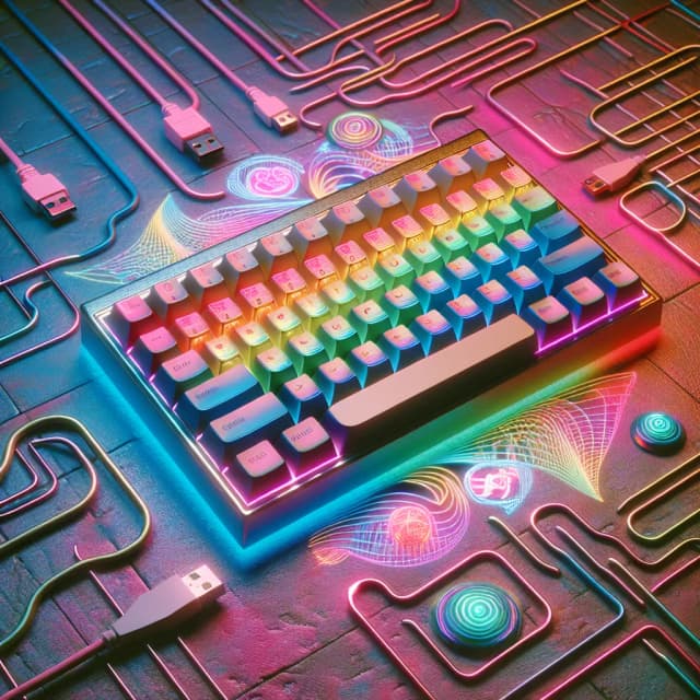 Image of Rainbow LED Backlit Keyboard