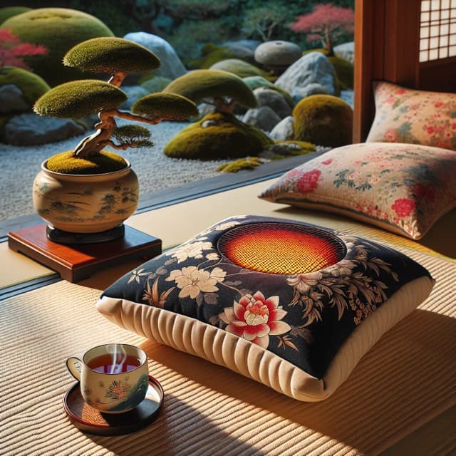 Image of Traditional-Design Heated Cushion