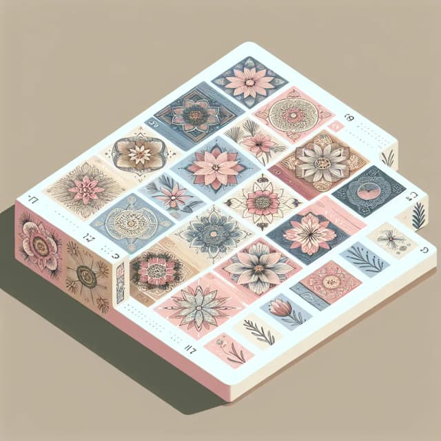 Image of Pastel Isometric Calendar